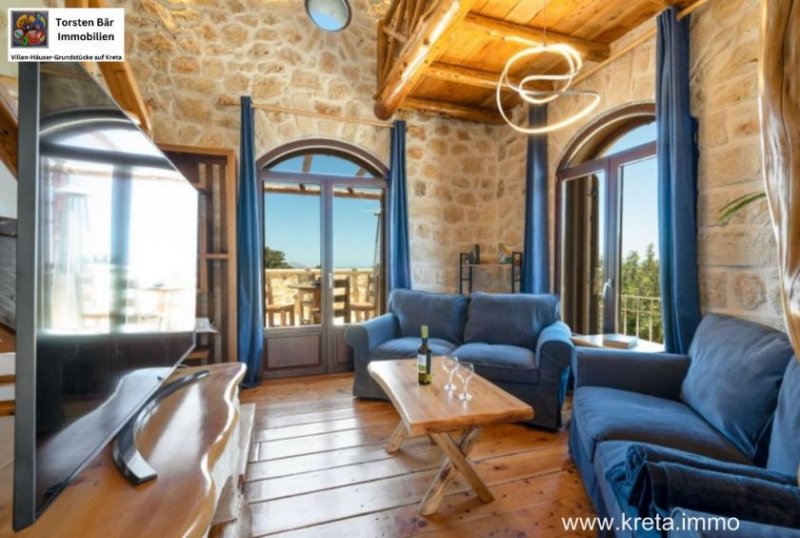 Melidoni Apocoronas Kreta Melidoni, Villa mit Pool und Meerblick Haus kaufen